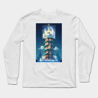 Lunar Sentinel The Tower Watcher Long Sleeve T-Shirt